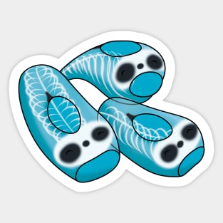 Cute Skeleton Panda Sea Squirts Sticker